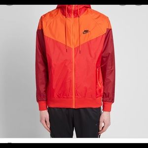 Nike Red and Orange Lightweight Jacket